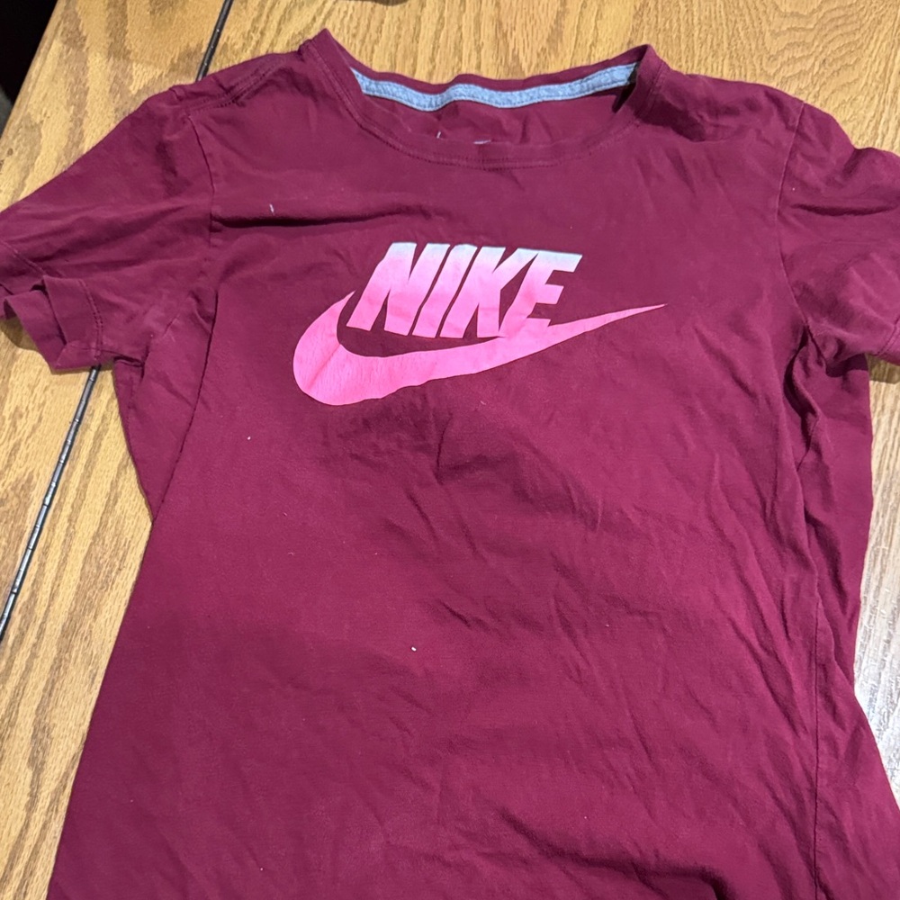Nike Kids Burgundy Short Sleeve Tee